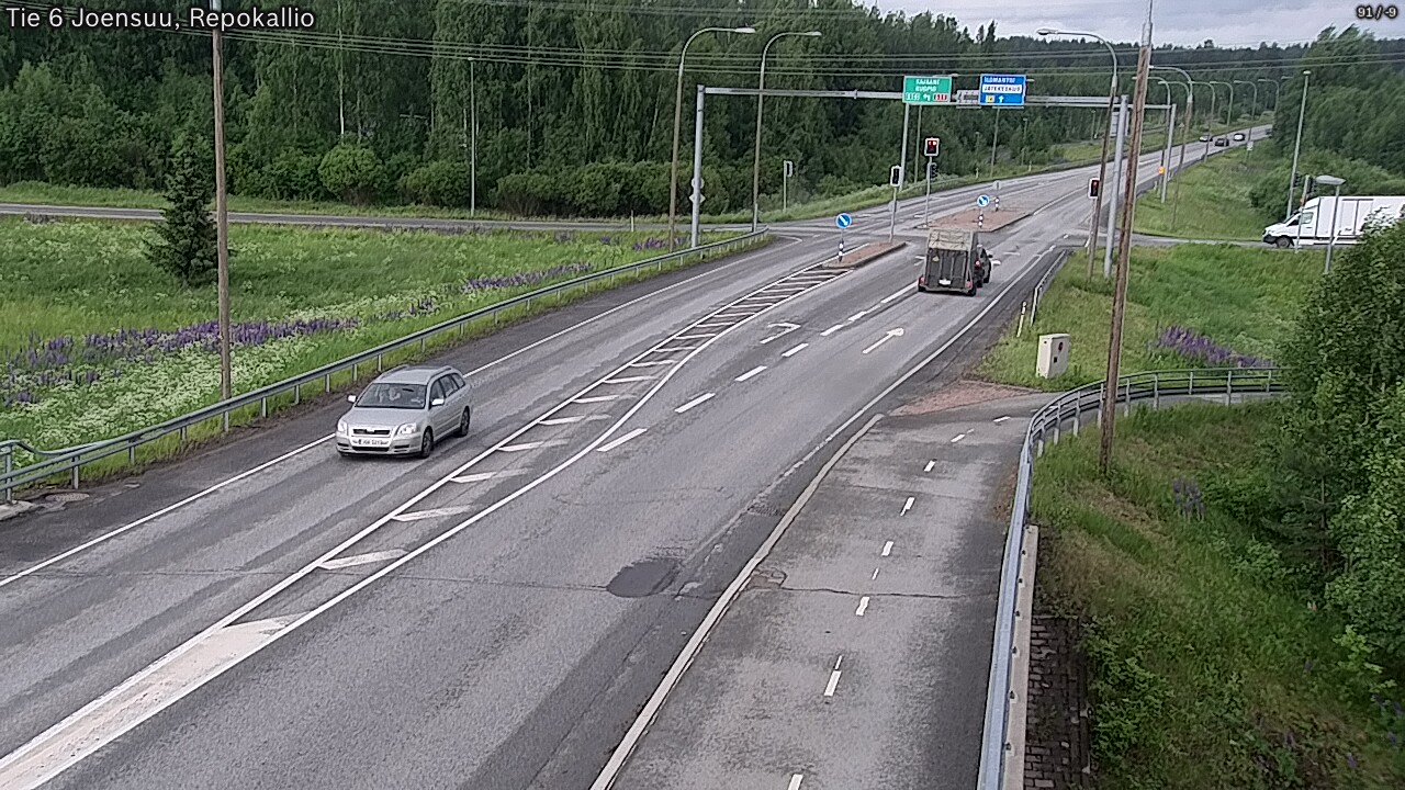Weather Camera Image Väg 6 Joensuu, Repokallio, Joensuu, Pohjois-Karjala