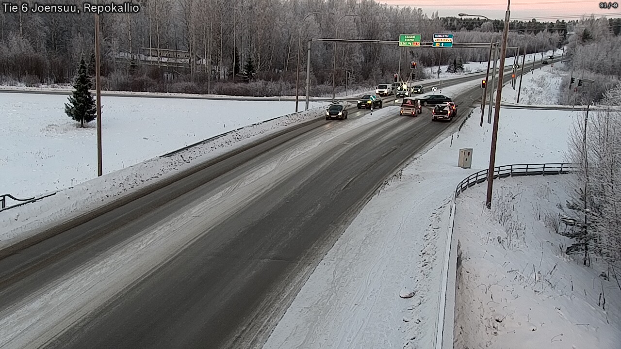 Weather Camera Image Road 6 Joensuu, Repokallio, Joensuu, Pohjois-Karjala