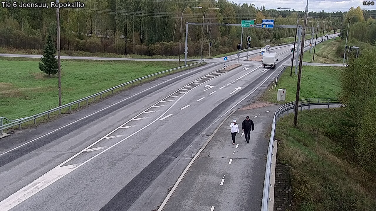 Weather Camera Image Väg 6 Joensuu, Repokallio, Joensuu, Pohjois-Karjala