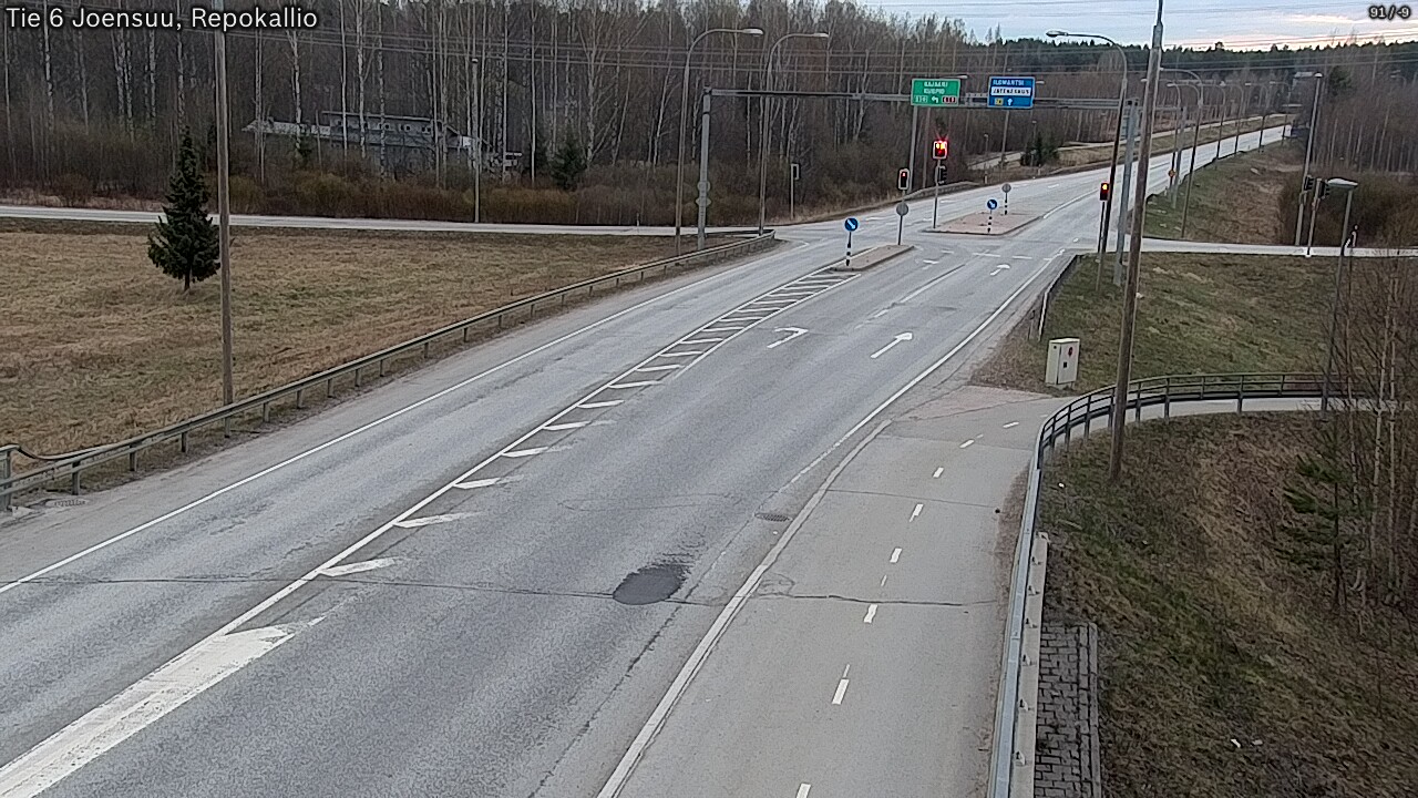 Weather Camera Image Väg 6 Joensuu, Repokallio, Joensuu, Pohjois-Karjala