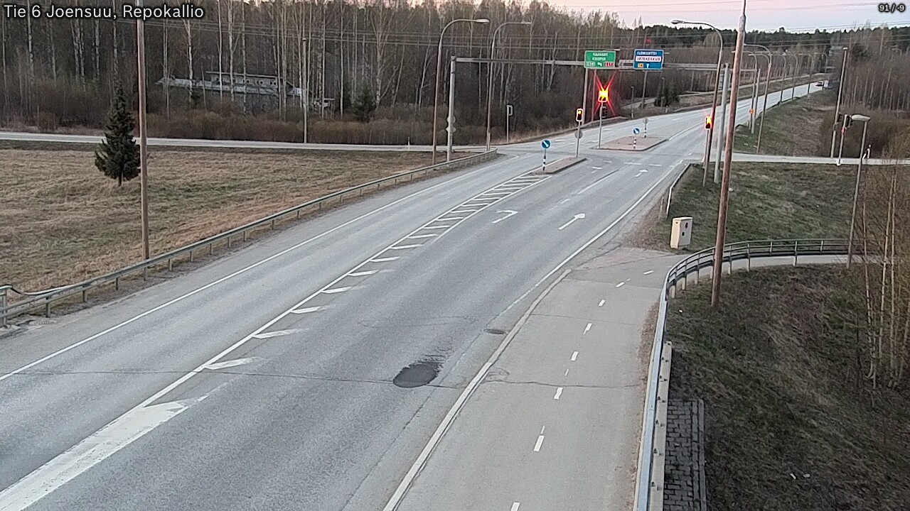 Weather Camera Image Väg 6 Joensuu, Repokallio, Joensuu, Pohjois-Karjala