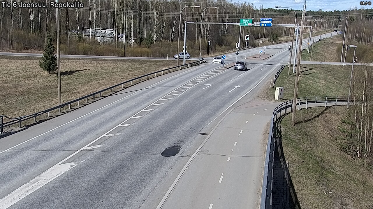 Weather Camera Image Väg 6 Joensuu, Repokallio, Joensuu, Pohjois-Karjala