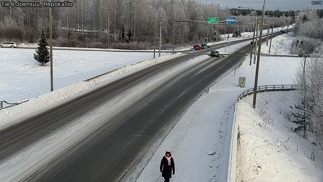 Weather Camera Image Road 6 Joensuu, Repokallio, Joensuu, Pohjois-Karjala
