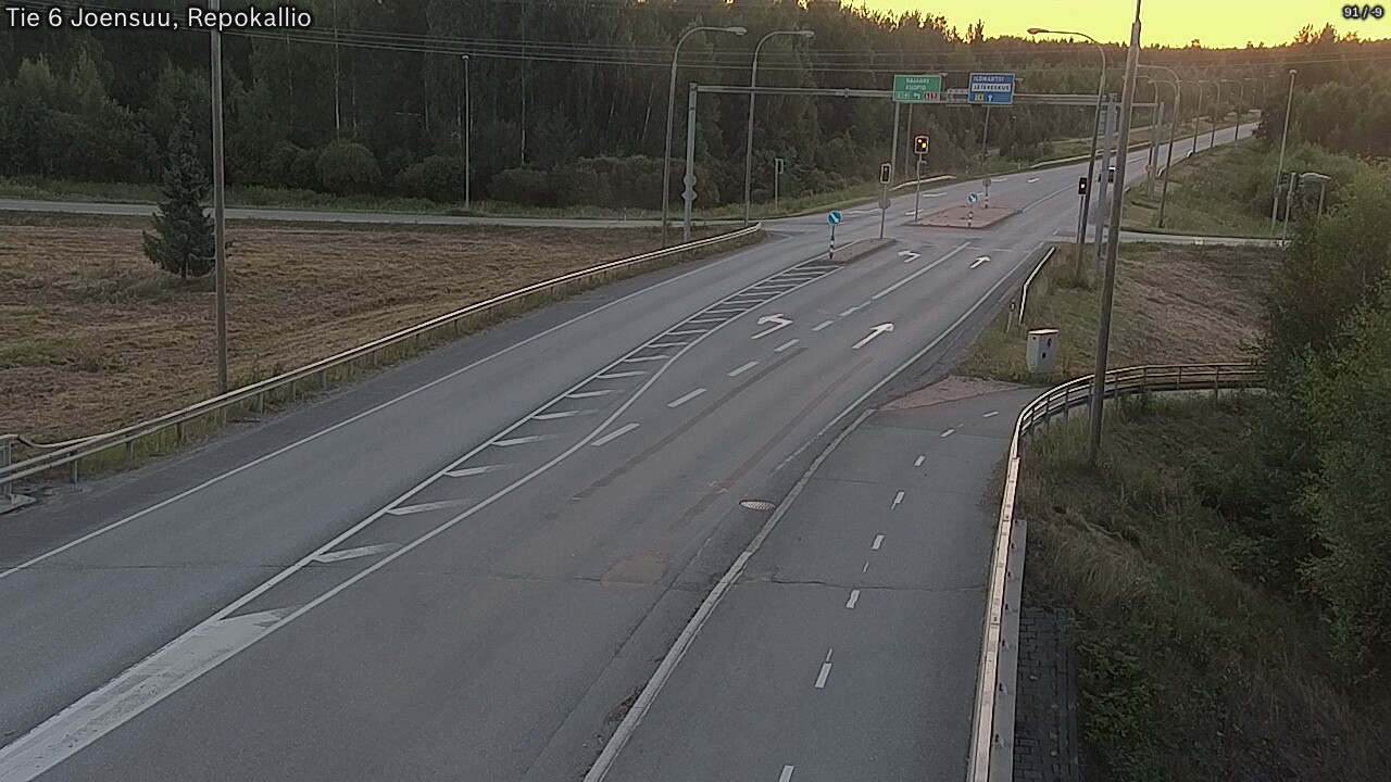 Weather Camera Image Road 6 Joensuu, Repokallio, Joensuu, Pohjois-Karjala