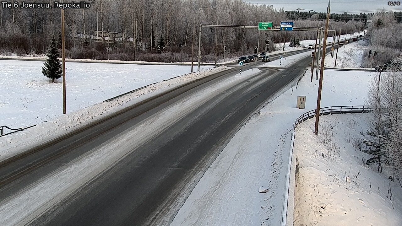 Weather Camera Image Road 6 Joensuu, Repokallio, Joensuu, Pohjois-Karjala