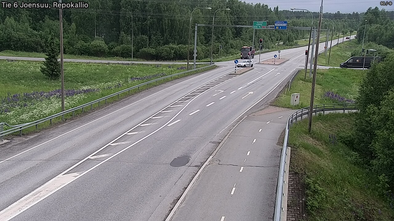 Weather Camera Image Road 6 Joensuu, Repokallio, Joensuu, Pohjois-Karjala