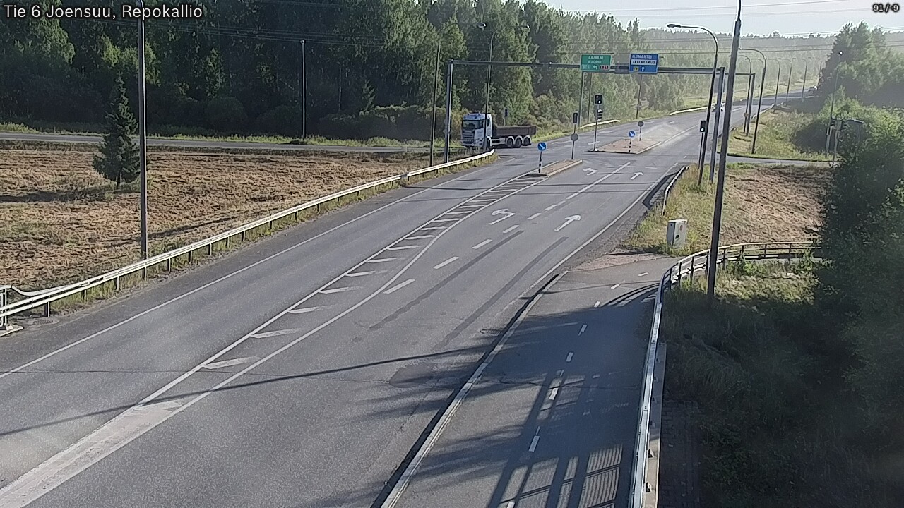 Weather Camera Image Road 6 Joensuu, Repokallio, Joensuu, Pohjois-Karjala