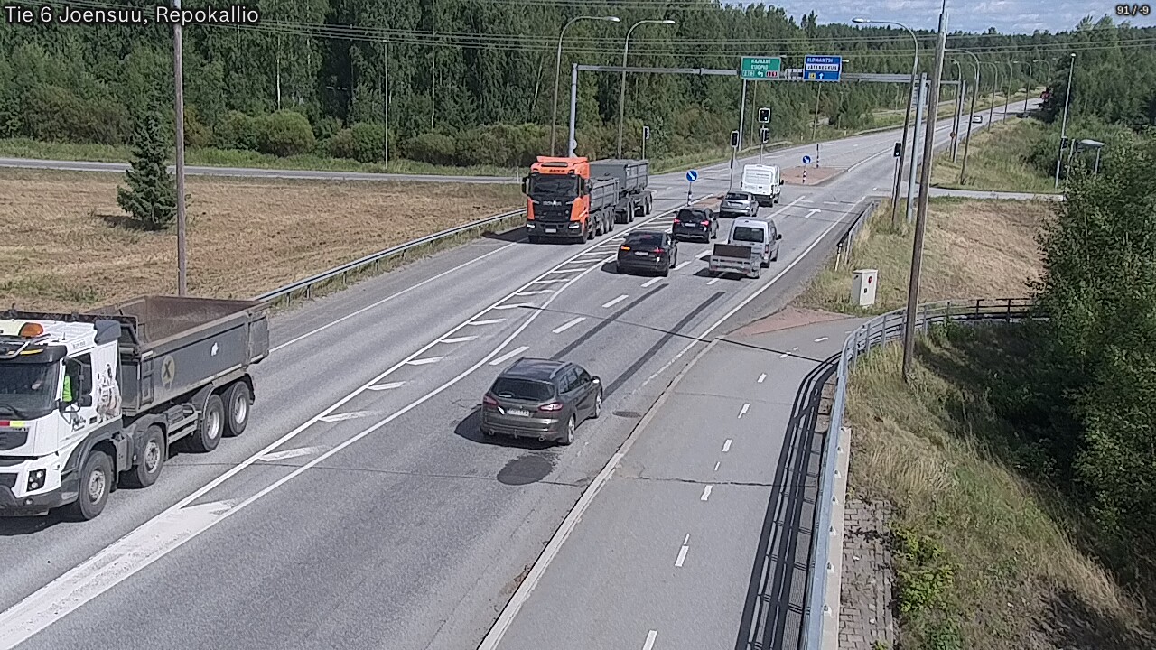 Weather Camera Image Road 6 Joensuu, Repokallio, Joensuu, Pohjois-Karjala