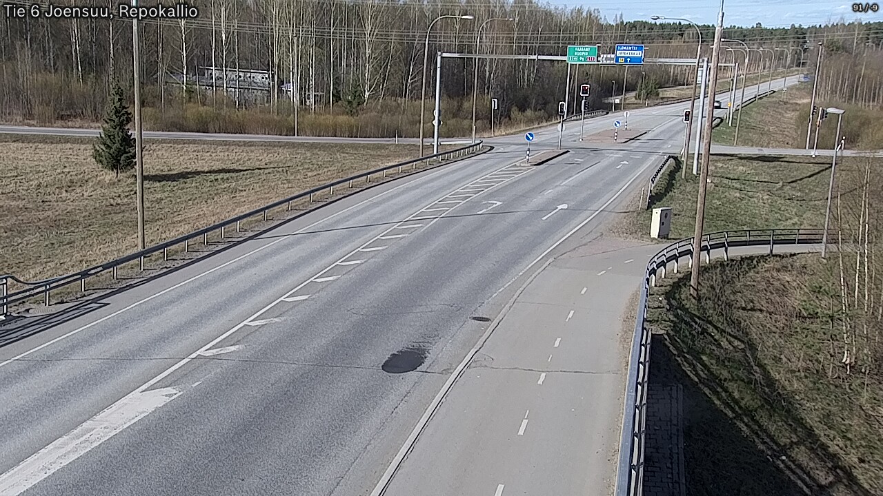 Weather Camera Image Väg 6 Joensuu, Repokallio, Joensuu, Pohjois-Karjala