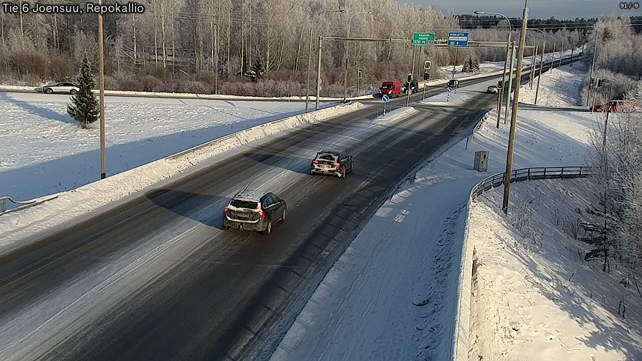 Weather Camera Image Road 6 Joensuu, Repokallio, Joensuu, Pohjois-Karjala