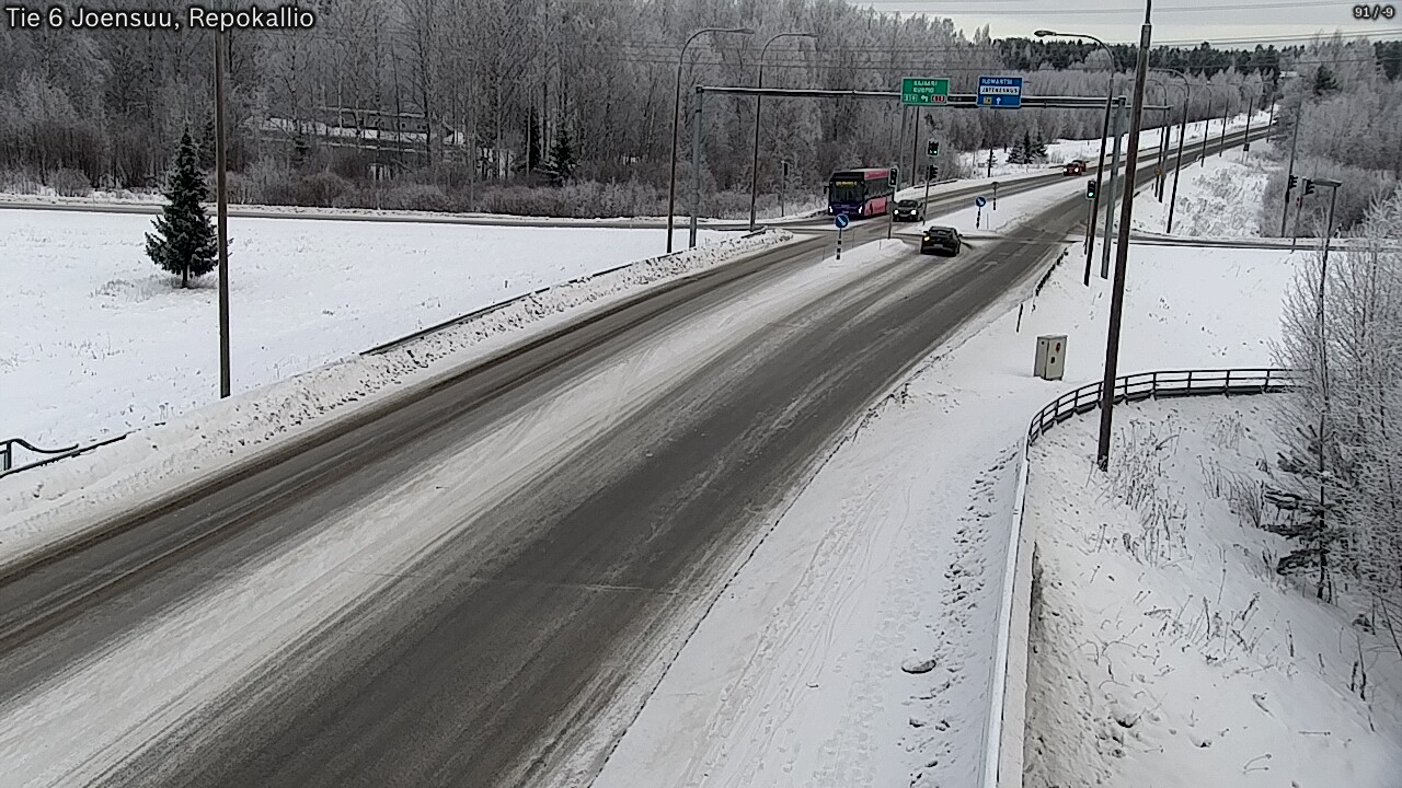 Weather Camera Image Road 6 Joensuu, Repokallio, Joensuu, Pohjois-Karjala