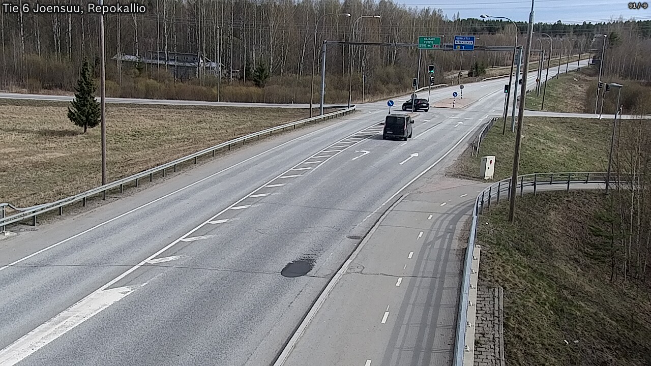Weather Camera Image Väg 6 Joensuu, Repokallio, Joensuu, Pohjois-Karjala