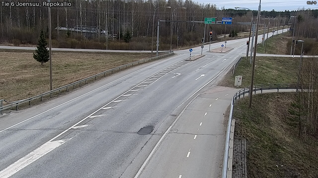 Weather Camera Image Väg 6 Joensuu, Repokallio, Joensuu, Pohjois-Karjala