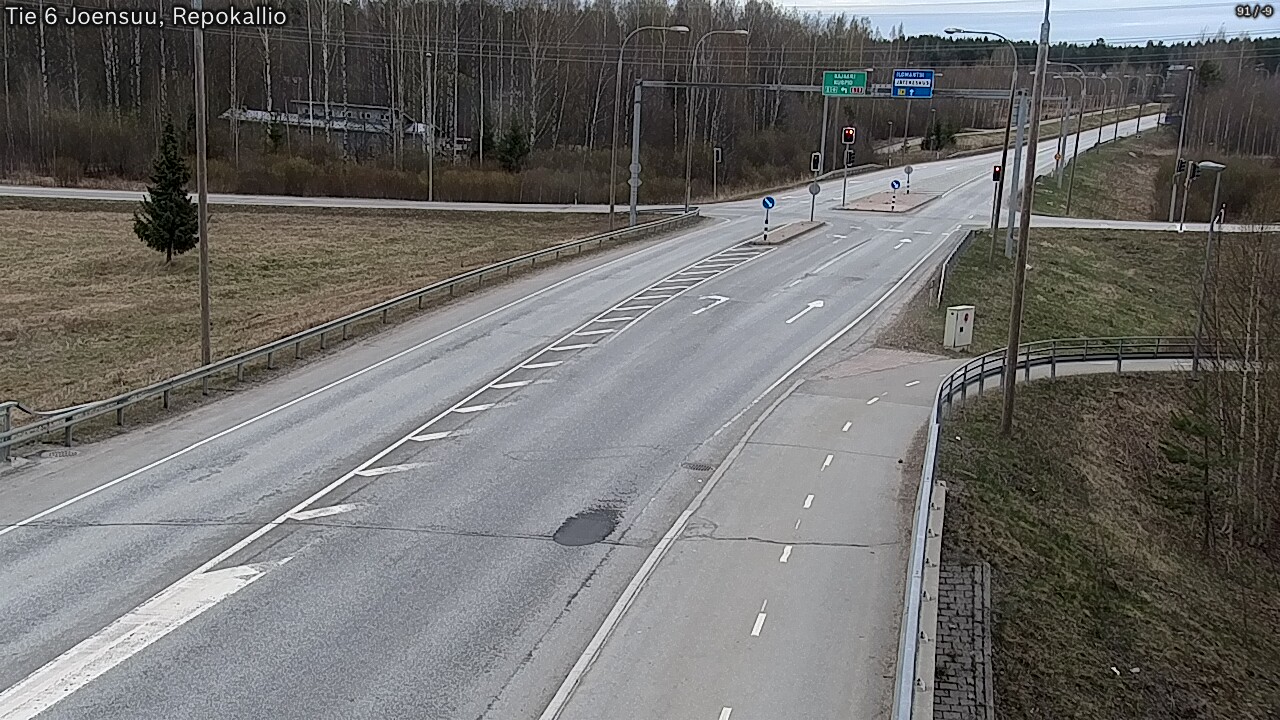 Weather Camera Image Väg 6 Joensuu, Repokallio, Joensuu, Pohjois-Karjala