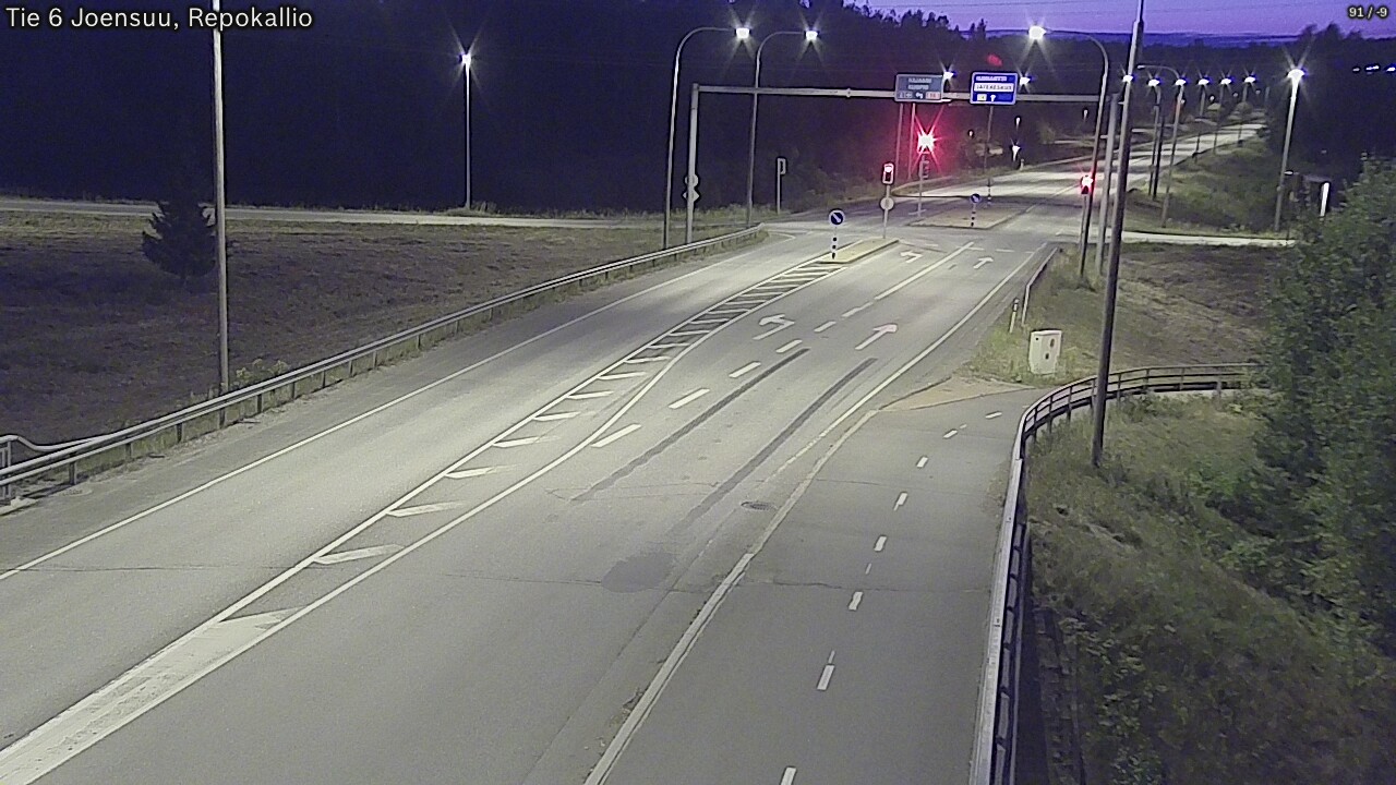 Weather Camera Image Road 6 Joensuu, Repokallio, Joensuu, Pohjois-Karjala