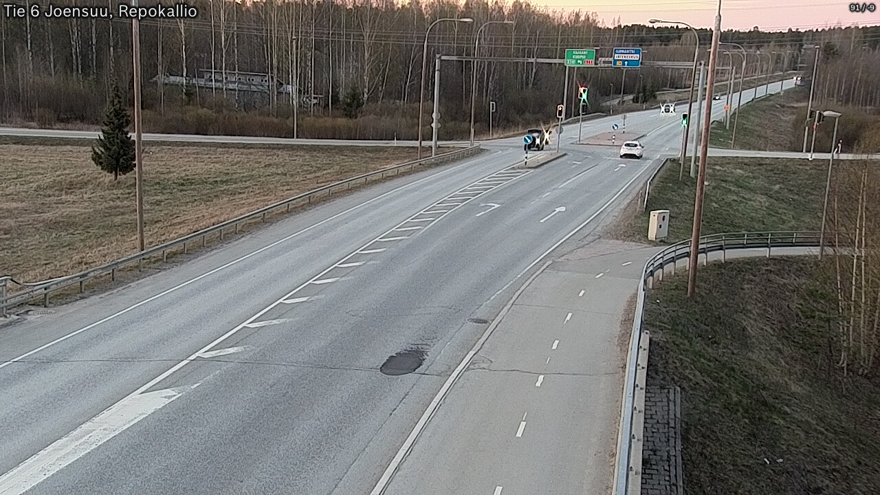 Weather Camera Image Väg 6 Joensuu, Repokallio, Joensuu, Pohjois-Karjala