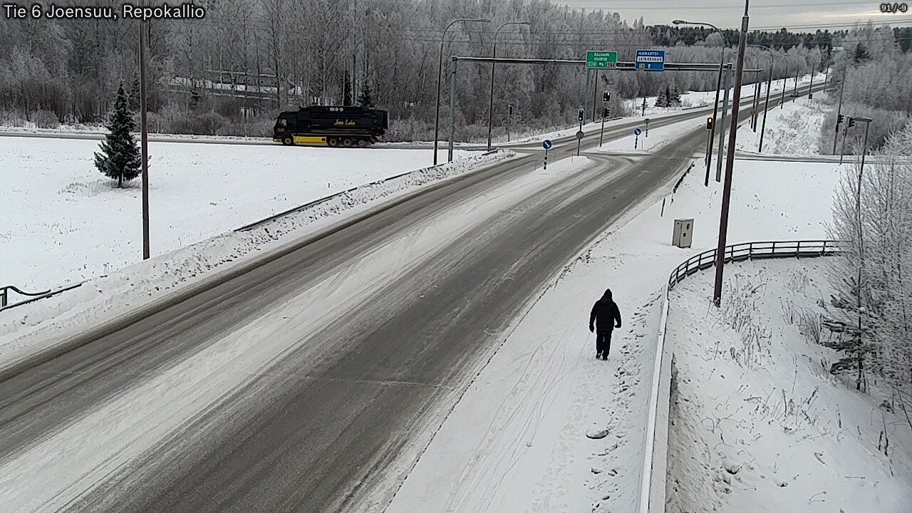 Weather Camera Image Road 6 Joensuu, Repokallio, Joensuu, Pohjois-Karjala