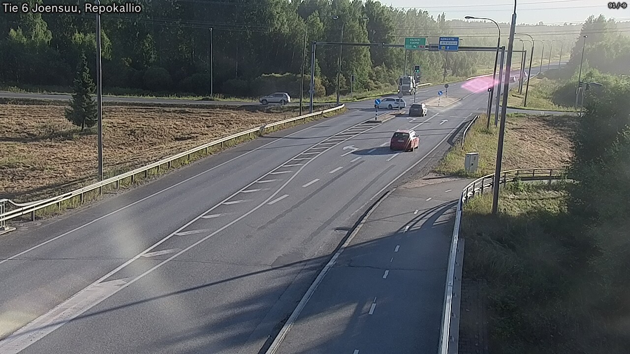 Weather Camera Image Road 6 Joensuu, Repokallio, Joensuu, Pohjois-Karjala