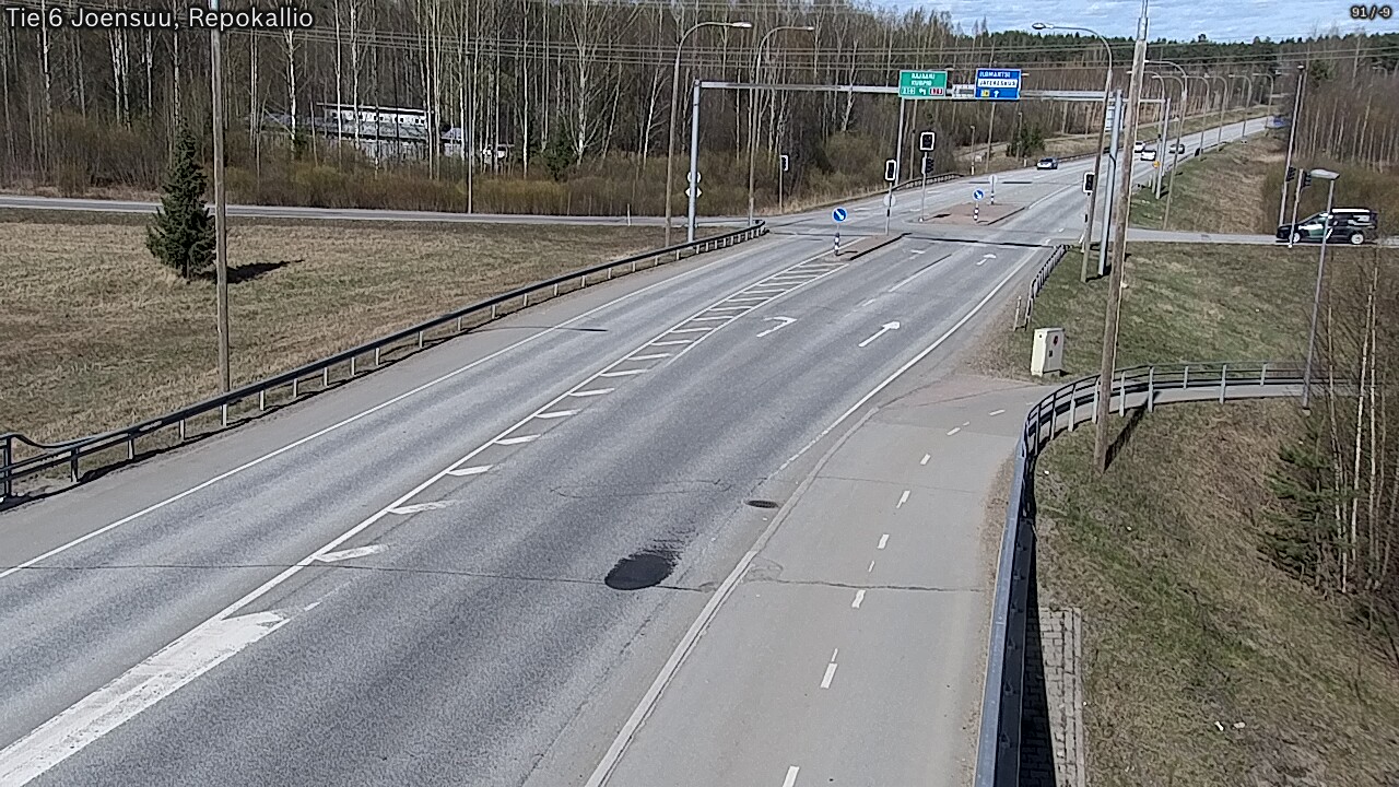 Weather Camera Image Väg 6 Joensuu, Repokallio, Joensuu, Pohjois-Karjala