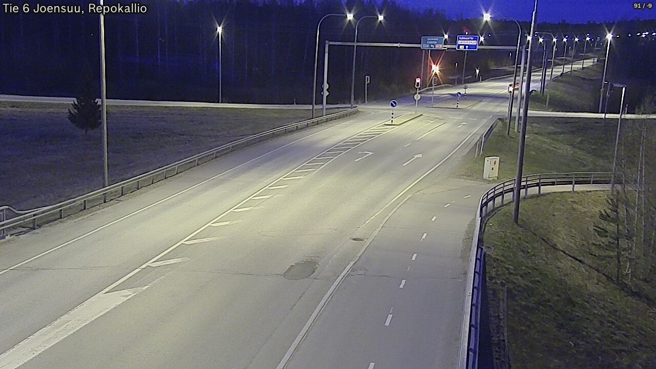 Weather Camera Image Väg 6 Joensuu, Repokallio, Joensuu, Pohjois-Karjala