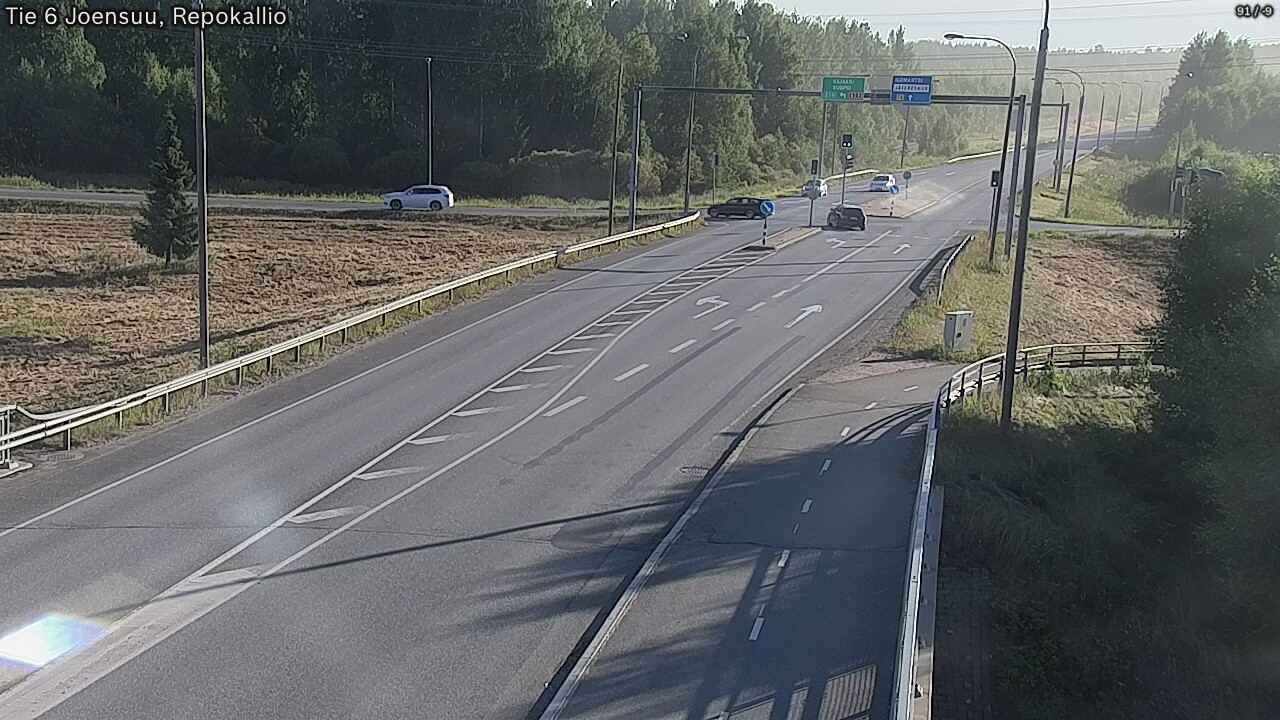 Weather Camera Image Road 6 Joensuu, Repokallio, Joensuu, Pohjois-Karjala