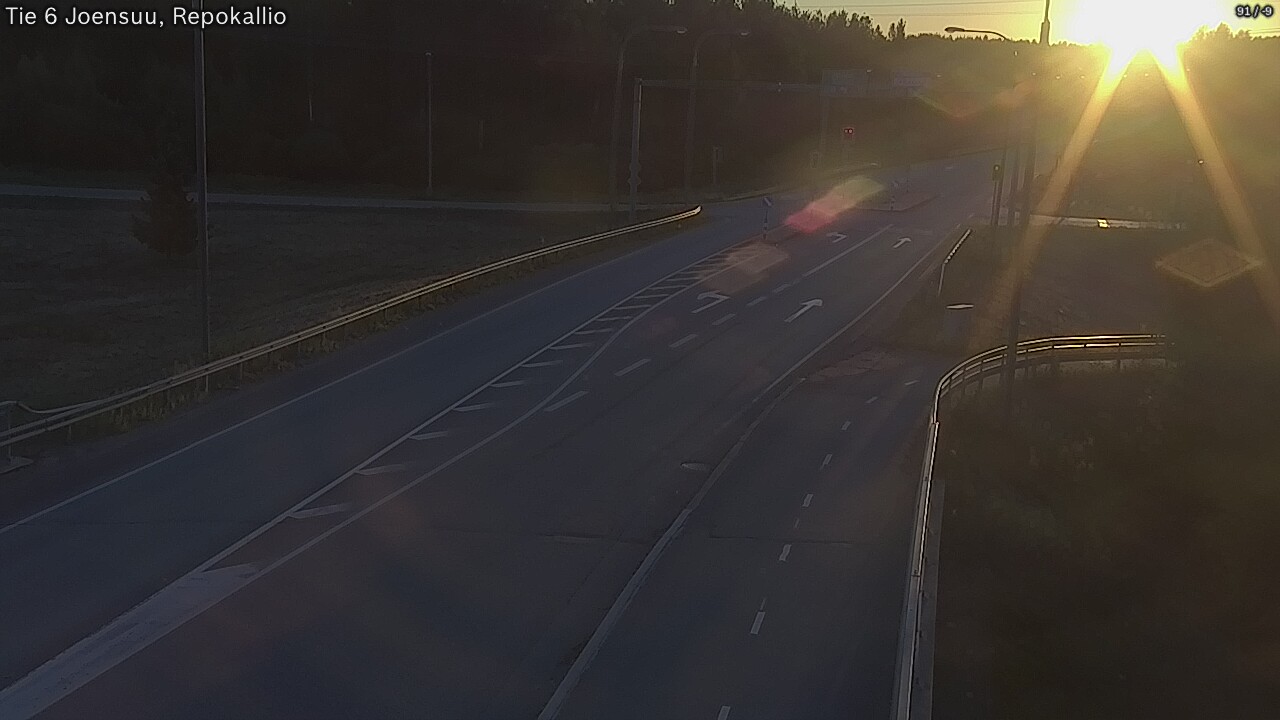 Weather Camera Image Road 6 Joensuu, Repokallio, Joensuu, Pohjois-Karjala