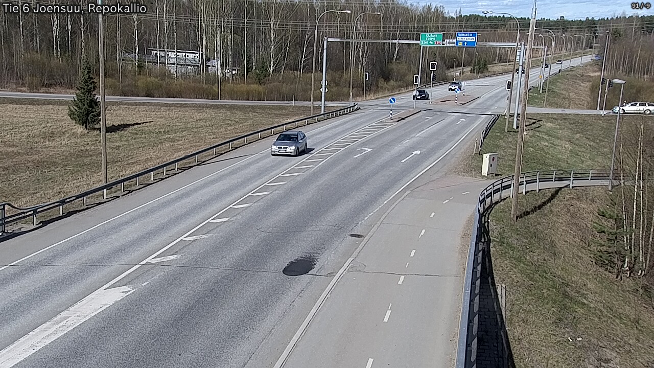 Weather Camera Image Väg 6 Joensuu, Repokallio, Joensuu, Pohjois-Karjala