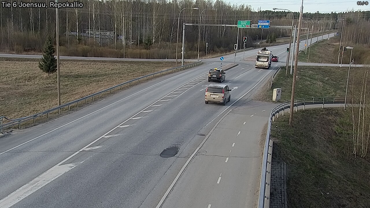 Weather Camera Image Väg 6 Joensuu, Repokallio, Joensuu, Pohjois-Karjala