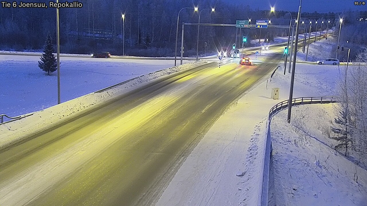Weather Camera Image Väg 6 Joensuu, Repokallio, Joensuu, Pohjois-Karjala
