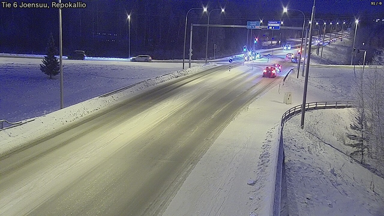 Weather Camera Image Väg 6 Joensuu, Repokallio, Joensuu, Pohjois-Karjala