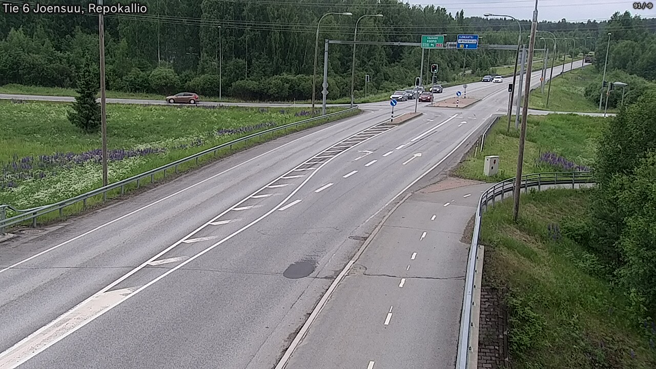 Weather Camera Image Road 6 Joensuu, Repokallio, Joensuu, Pohjois-Karjala