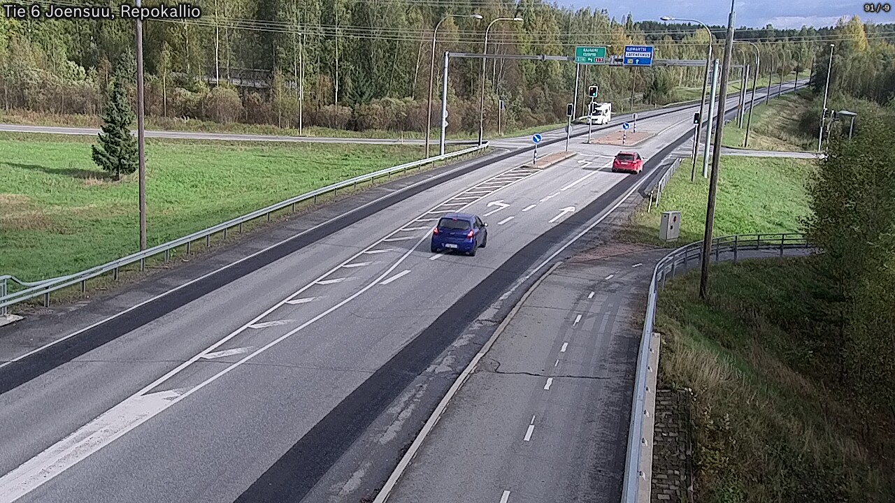 Weather Camera Image Väg 6 Joensuu, Repokallio, Joensuu, Pohjois-Karjala