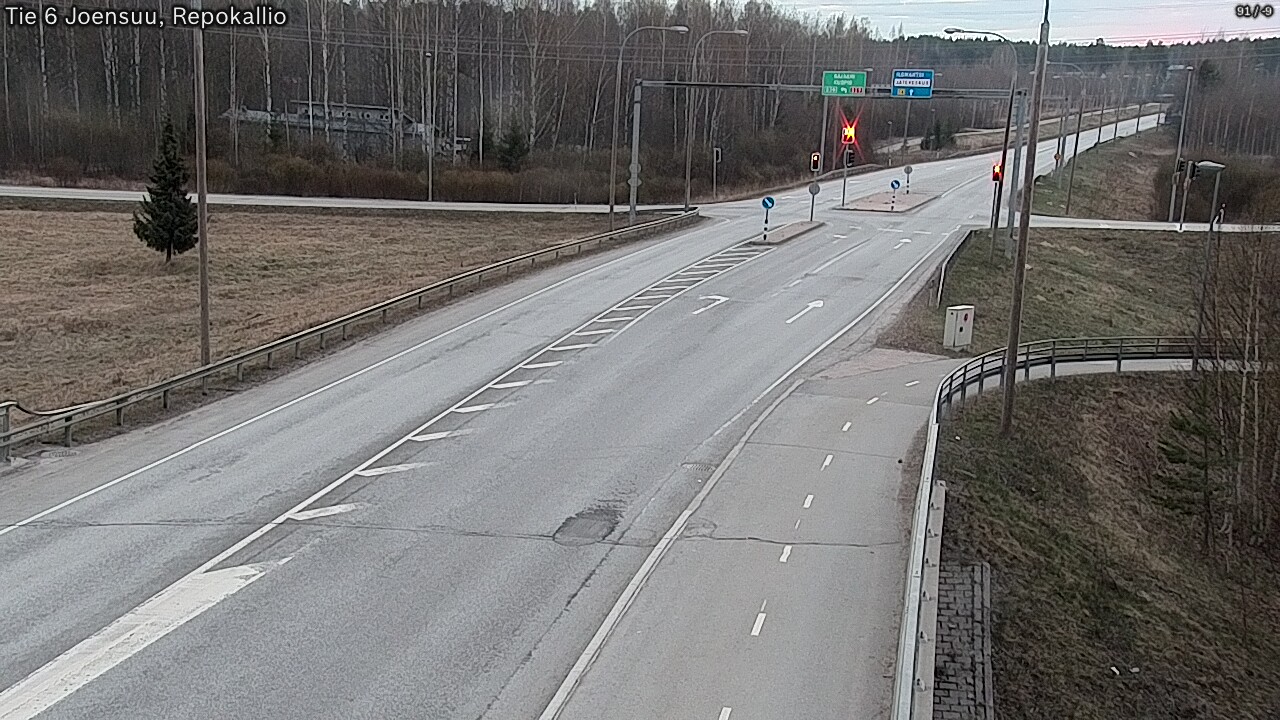 Weather Camera Image Väg 6 Joensuu, Repokallio, Joensuu, Pohjois-Karjala