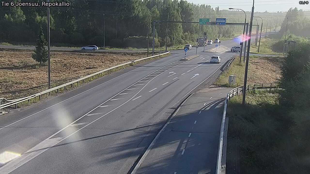Weather Camera Image Road 6 Joensuu, Repokallio, Joensuu, Pohjois-Karjala