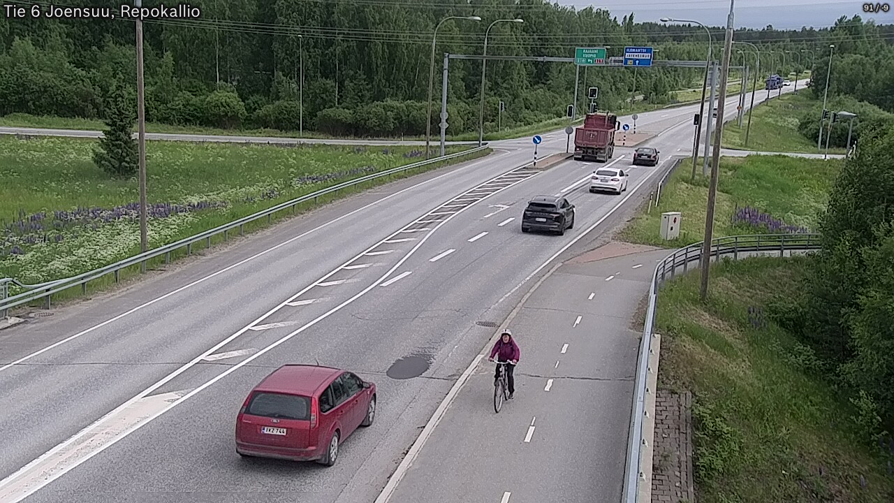 Kelikamerat Kuva Tie 6 Joensuu, Repokallio, Joensuu, Pohjois-Karjala