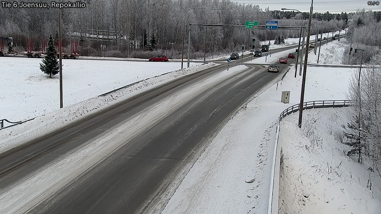 Weather Camera Image Road 6 Joensuu, Repokallio, Joensuu, Pohjois-Karjala