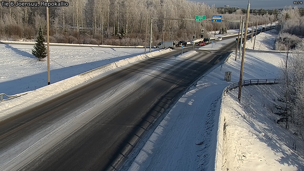 Weather Camera Image Road 6 Joensuu, Repokallio, Joensuu, Pohjois-Karjala