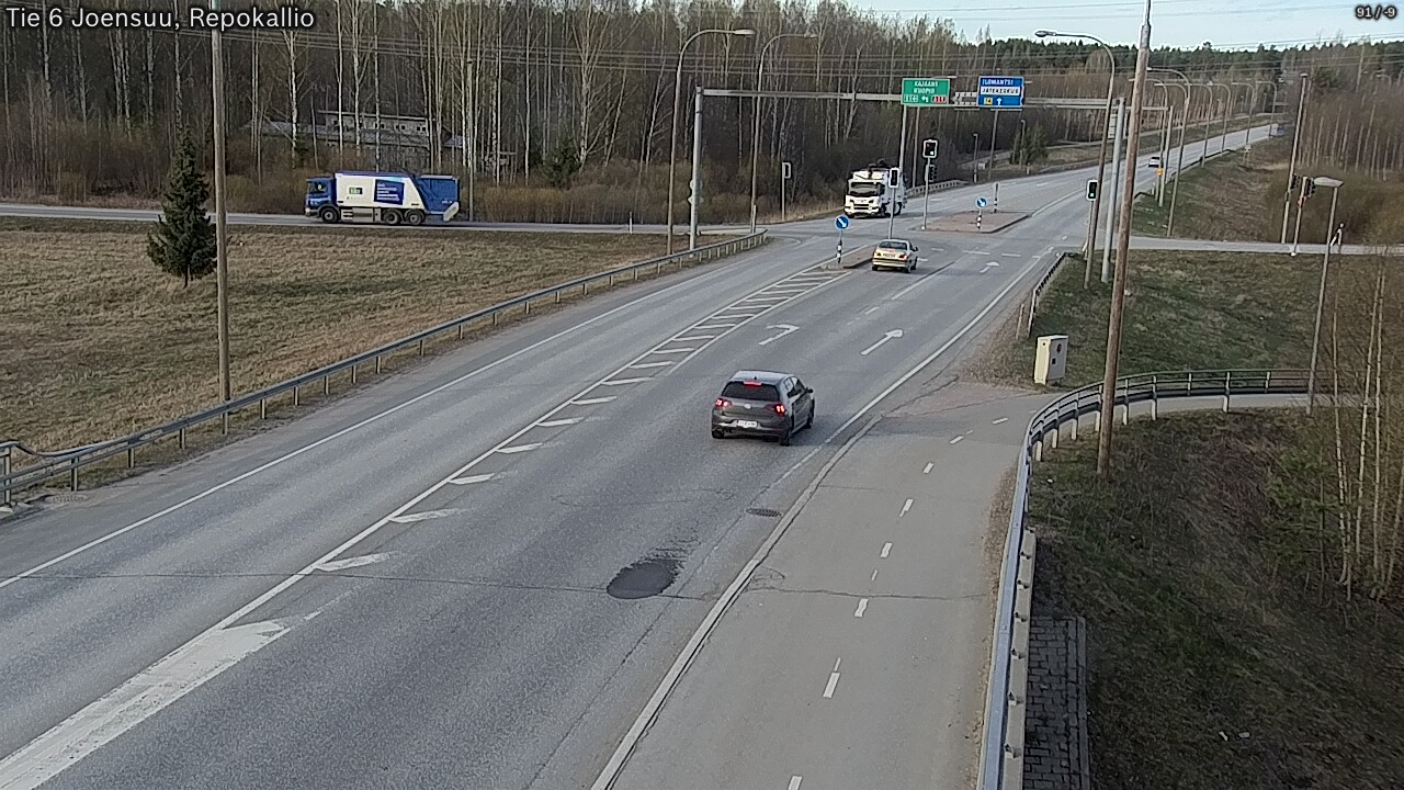 Weather Camera Image Väg 6 Joensuu, Repokallio, Joensuu, Pohjois-Karjala