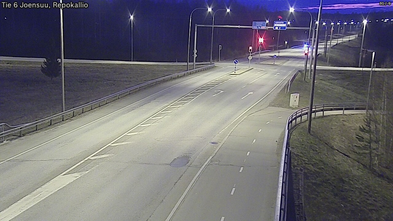 Weather Camera Image Väg 6 Joensuu, Repokallio, Joensuu, Pohjois-Karjala