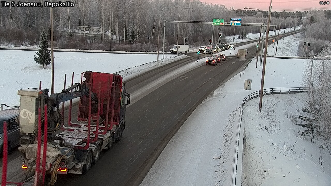 Kelikamerat Kuva Tie 6 Joensuu, Repokallio, Joensuu, Pohjois-Karjala