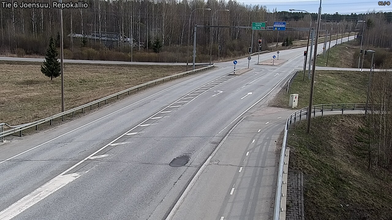 Weather Camera Image Väg 6 Joensuu, Repokallio, Joensuu, Pohjois-Karjala