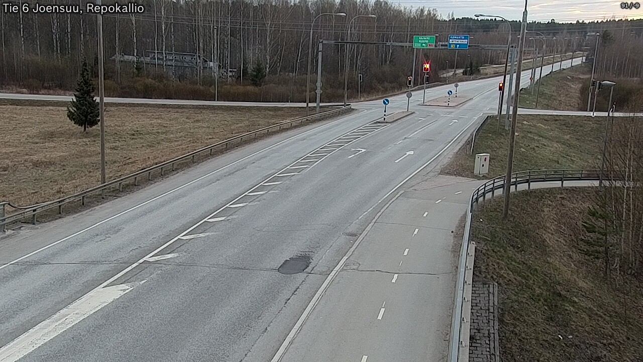 Weather Camera Image Väg 6 Joensuu, Repokallio, Joensuu, Pohjois-Karjala