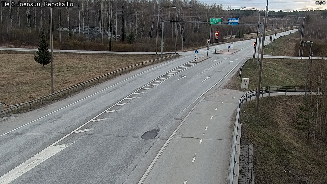 Weather Camera Image Väg 6 Joensuu, Repokallio, Joensuu, Pohjois-Karjala