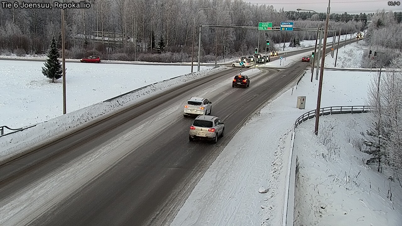Weather Camera Image Road 6 Joensuu, Repokallio, Joensuu, Pohjois-Karjala