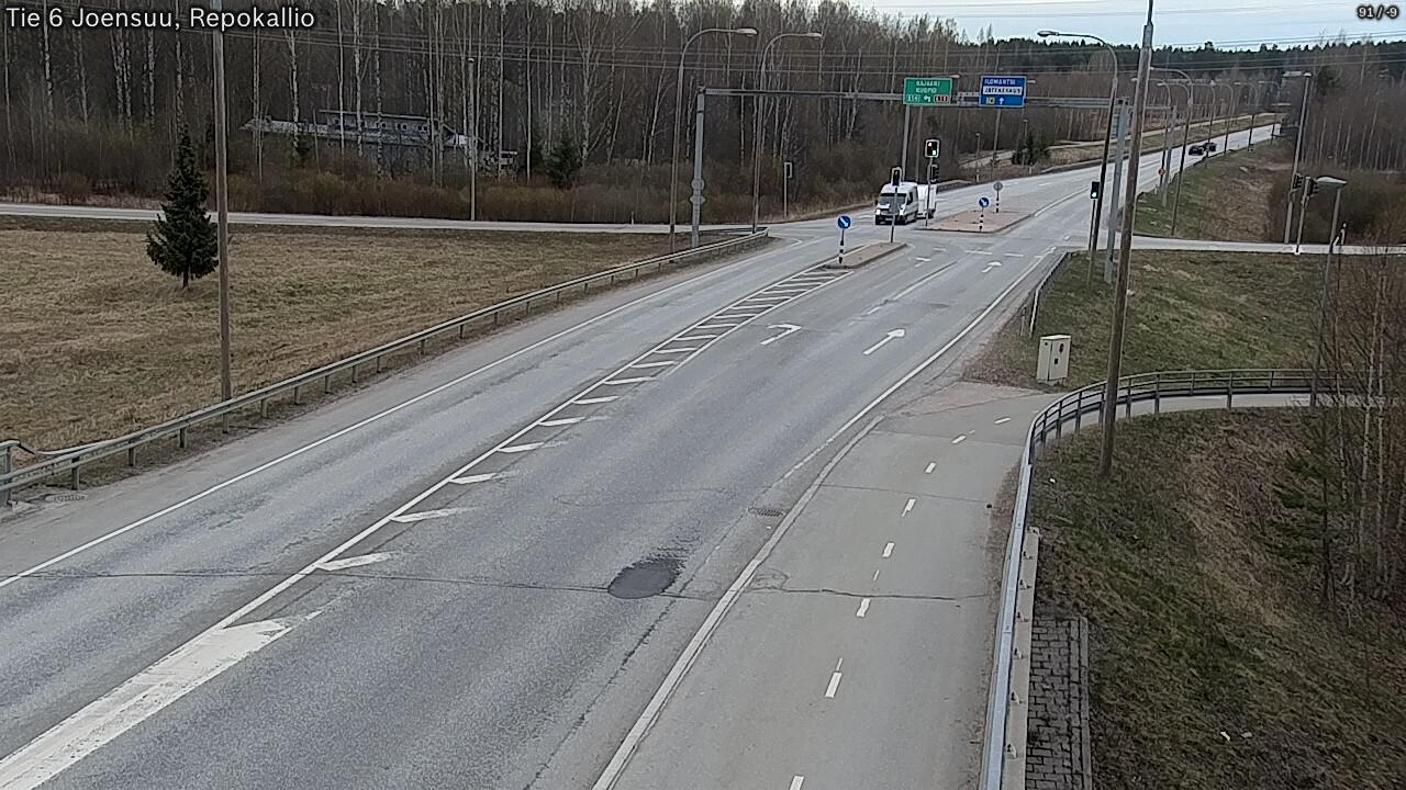 Weather Camera Image Väg 6 Joensuu, Repokallio, Joensuu, Pohjois-Karjala