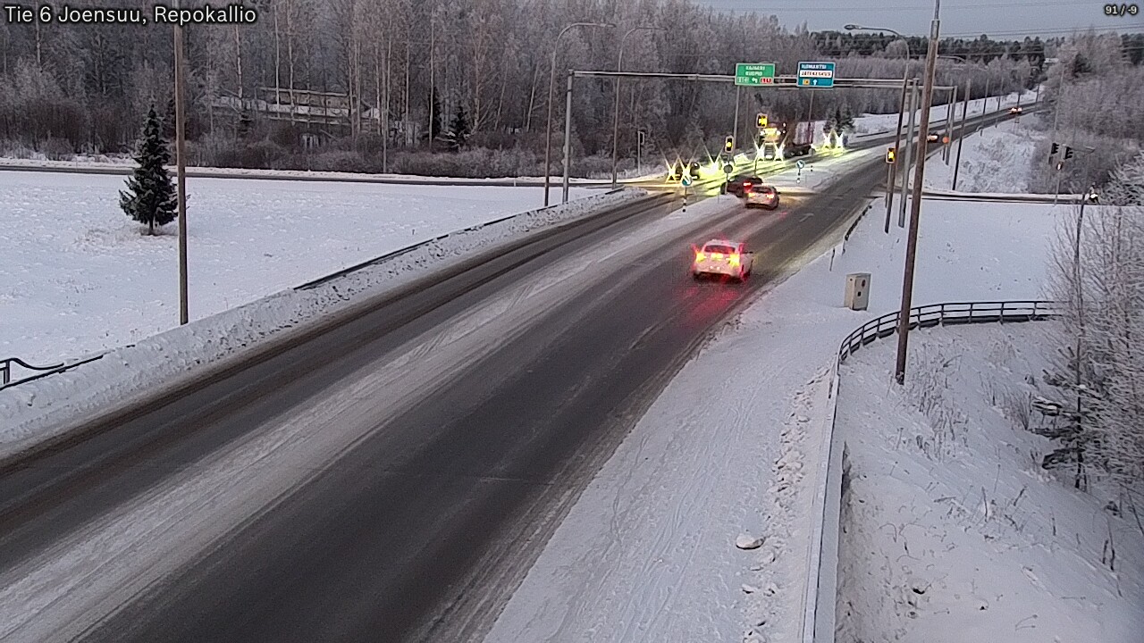Weather Camera Image Road 6 Joensuu, Repokallio, Joensuu, Pohjois-Karjala