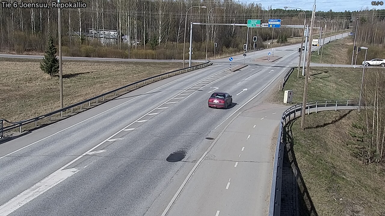 Weather Camera Image Väg 6 Joensuu, Repokallio, Joensuu, Pohjois-Karjala