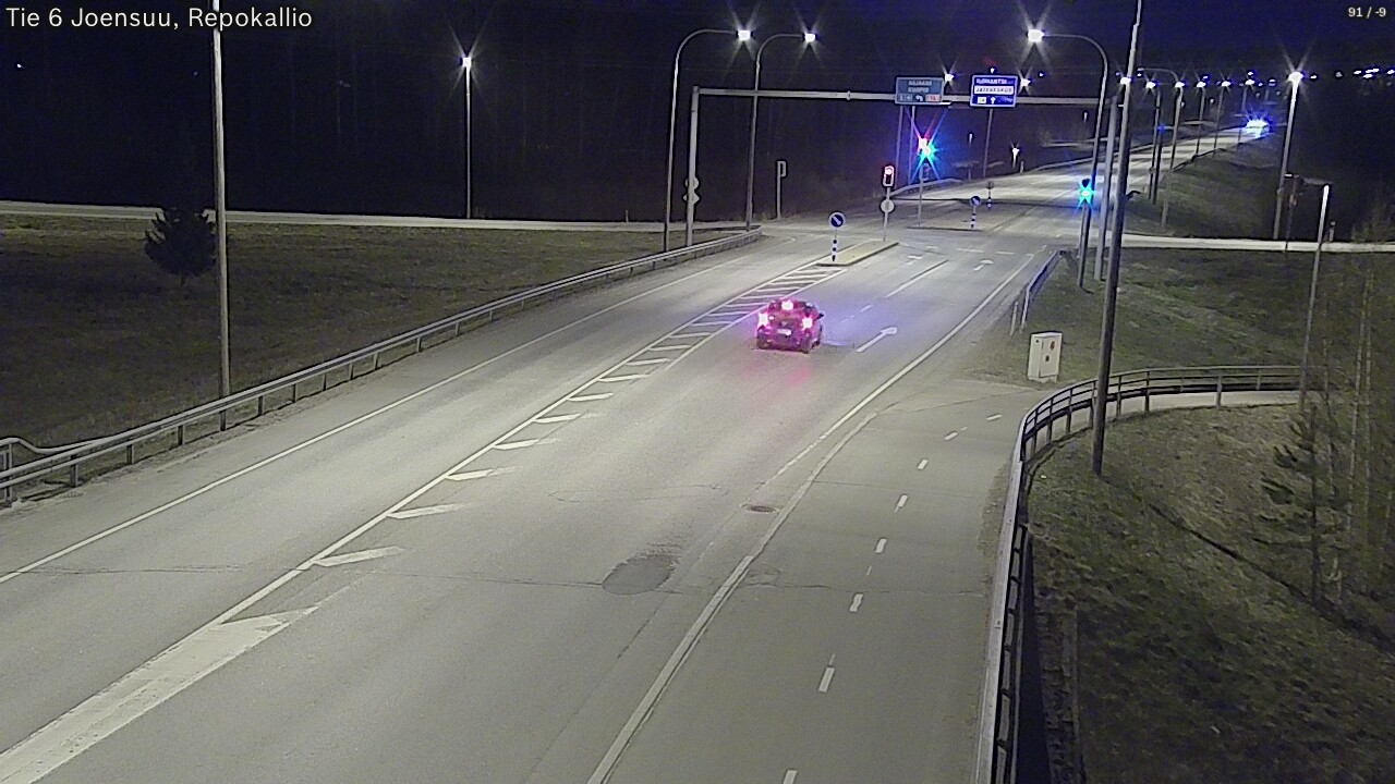 Weather Camera Image Väg 6 Joensuu, Repokallio, Joensuu, Pohjois-Karjala