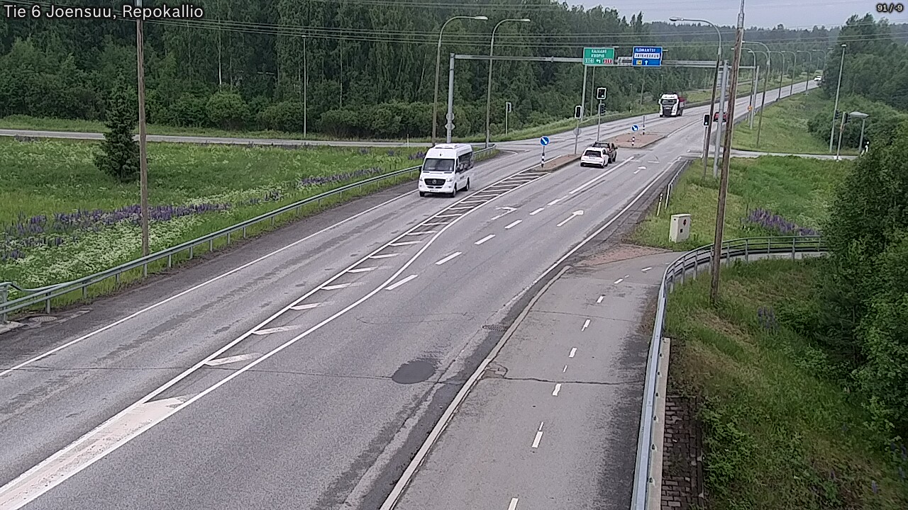 Weather Camera Image Väg 6 Joensuu, Repokallio, Joensuu, Pohjois-Karjala