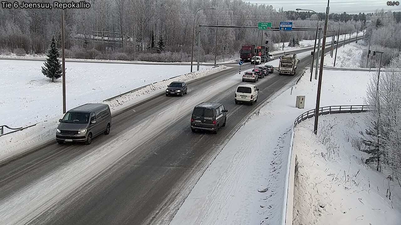 Weather Camera Image Road 6 Joensuu, Repokallio, Joensuu, Pohjois-Karjala